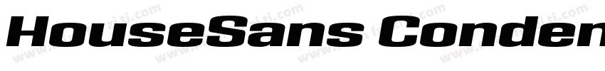 HouseSans CondensedBlackItalic字体转换